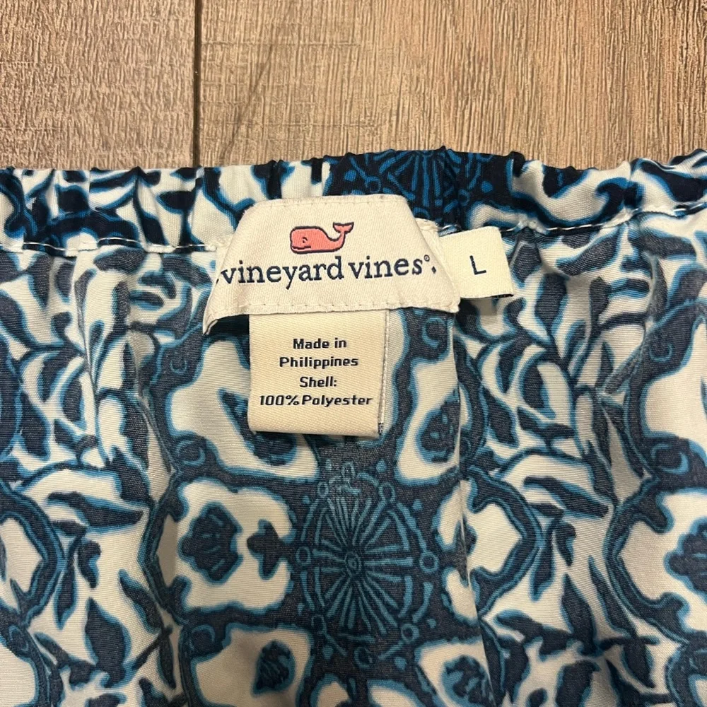 Vineyard Vines Size Large Strapless Shorts Romper - Picture 6 of 9